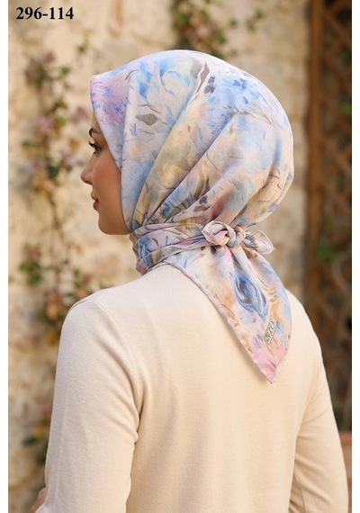 Zer Scarf Zer Scarfs Dijital Soft Pamuk Eşarp 296-114 Çok Renkli