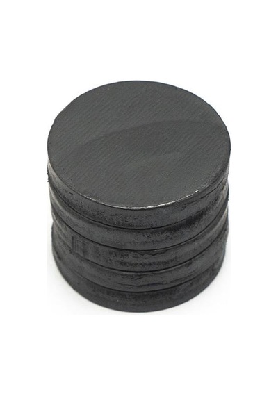 Ø19x3 Mm Yumuşak Ferrit Süsleme Mıknatısı - Esnek Siyah Mıknatıs 100 Adet