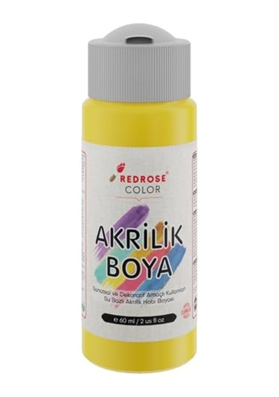 Sarı Akrilik Boya 60ml 0,15 L