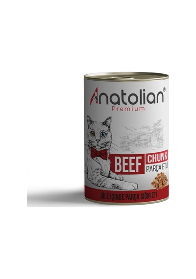 Anatolian Premium Biftekli Parça Etli Yetişkin Kedi Konservesi 400 gr
