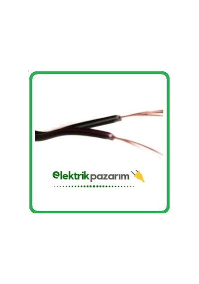 2x0.22mm Kodlu Kordon Kablo Bakır Led Bağlantı Kablosu Kalaylı 100 Metre