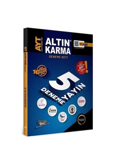 Altın Karma Yayınları Ayt 1.dönem 5 Farklı Yayın 5 Farklı Deneme Sınavı Video Çözümlü 2023 P-207355