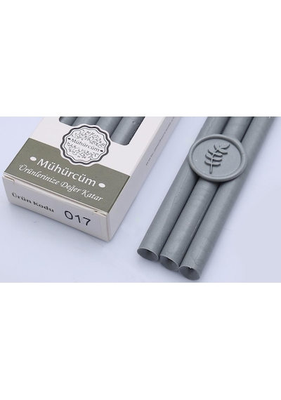 Mühür Mumu Çubuk 11mm x 120mm 10 lu Paket Model No:17 (KOYU GRİ)