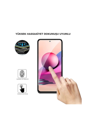 Xiaomi Redmi Note 11 Pro İle Uyumlu Ekran Koruyucu Uçtan Kenara Tam Kapsama Dayanıklı Temperli Kırılmaz Cam Koruma