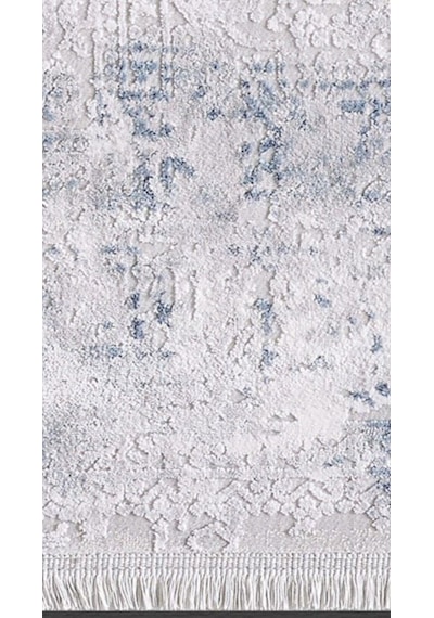 By Özer Halı Gri Renk Mavi Desenli Modern Artemis Halı Gotik 02239b Salon Halısı Çok Renkli