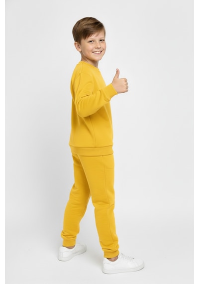Mnk Baby & Kids Basic Cepli Kız-erkek Mevsimlik Çocuk Eşofman Takımı M00776 sarı
