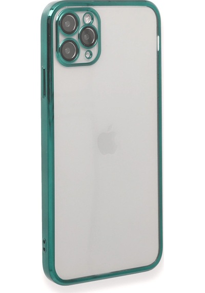 Apple  Uyumlu  iPhone 11 Pro Kılıf Kamera Korumalı Lensli Silikon Yeşil