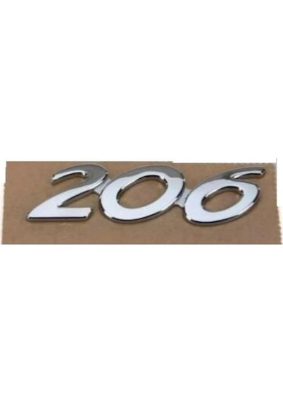 Bagaj Kapak Yazısı ( 206 ) Peugeot 206-206 Plus 1997- 8663Xv
