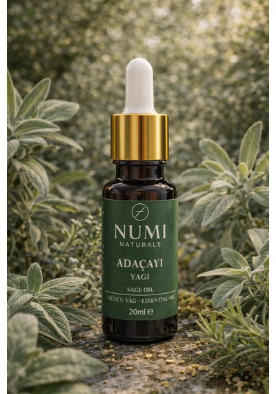 %100 Saf Adaçayı Yağı 20 Ml Uçucu Yağ Aromaterapi, Difüzör Ve Buhurdanlık İçin