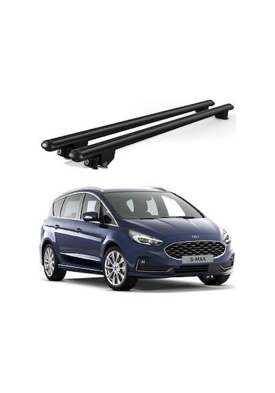 Kanca Ford S-max 2015 Ve Sonrası Uyumlu Siyah Kilitli Ara Atkı 120cm Port Bagaj Tavan Barı
