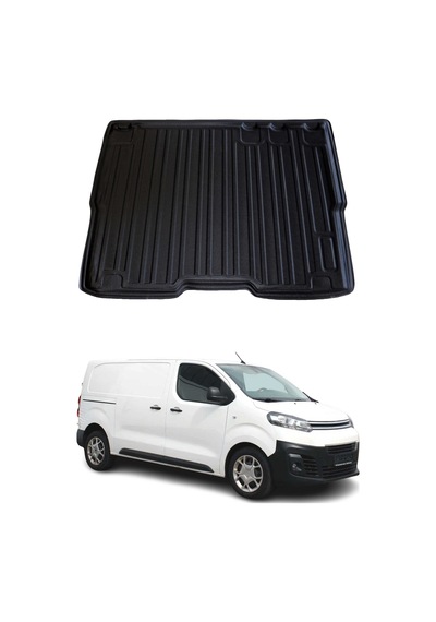 Citroen Jumpy Space Tourer 8+1 2017+ Uyumlu Araca Özel Kauçuk Tpe Bagaj Havuzu Siyah