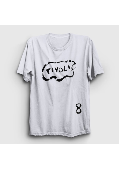 Presmono Unisex Tivoli Pearl Jam T-shirt Beyaz