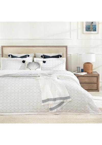 Ascar %100 Pamuk King Size Nevresim Seti 230x220 Cm Beyaz