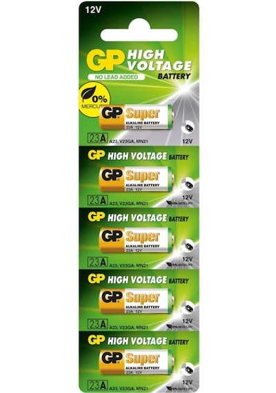 GP Super 23AF MN21 12V Blister Alkalin Pil 5'li