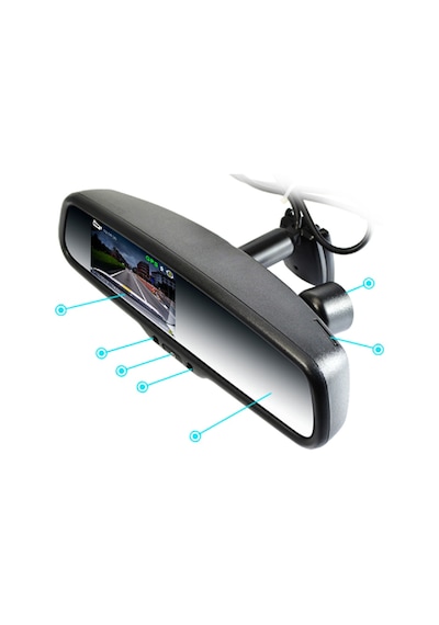 UNIQUE ®  UQ-043LAP  FULL HD DVR GERİ GÖRÜŞ KAMERALI PARK SENSORL