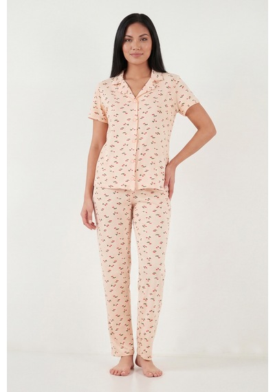 Lela Bayan Pijama Takımı 65750101y Somon