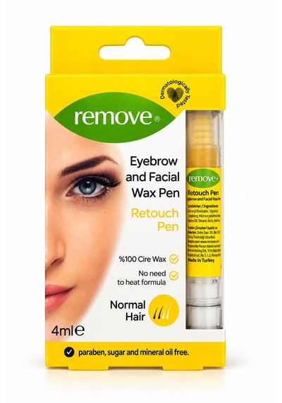 Remove Retouch Pen Kaş Ve Yüz Tüy Alma Kalemi 4 Ml Hassas Bölgeler İçin Soğuk Ağda, Isıtma Gerektirmeyen Pratik Tüy Alma Ürünü
