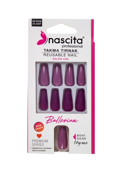 Nascita Ballerina Takma Tırnak Renkli 24 Lü Set Nasnaıl00157