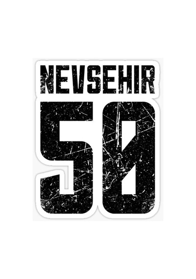 50 NEVŞEHİR Sticker Yapıştırma Oto Etiket 17cm