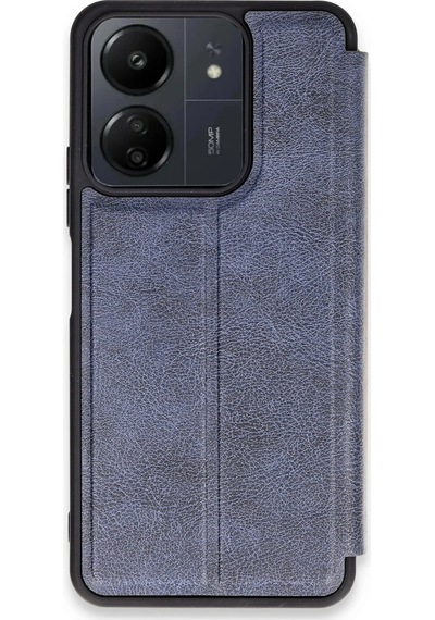Ilkeshop Newface Xiaomi Redmi 13c Kılıf Flip Cover - Lacivert