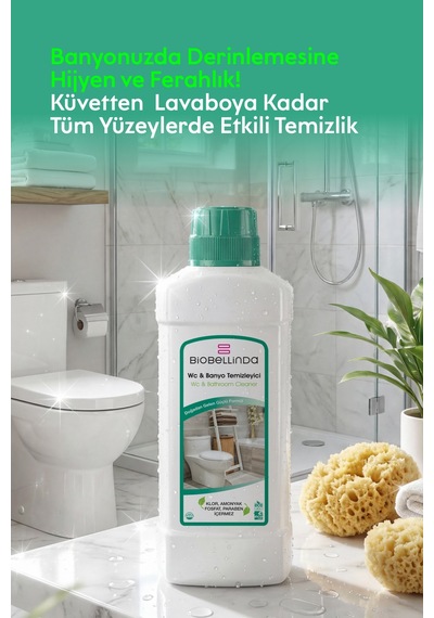 Doğal Formüllü Wc Banyo Temizleyici 750 Ml 2'li Set