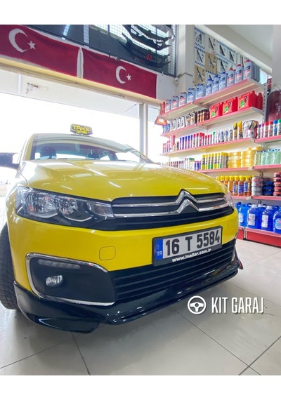 Kit Garaj Citroen C-elysee 2017-2023 Boyasız Plastik Ön Ek