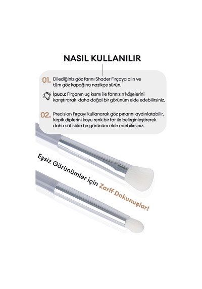 İkili Far Karıştırma Fırça Seti Mood Up Brush Kit