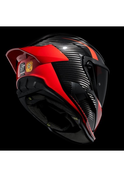 Ruroc At4.0 Track Rosso Kapalı Kask Siyah - Kırmızı