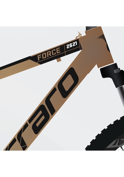 Carraro Force 650 Mtb Bisiklet Bronz Renk 24 Vites H.disk Bronz - Siyah-beyaz