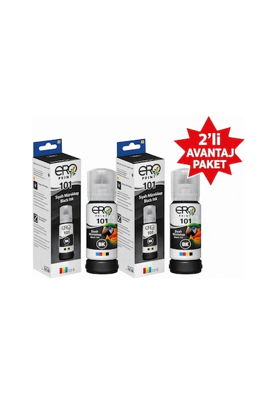 Epson Ecotank L6170 Siyah Uyumlu Mürekkep 2'li Paket