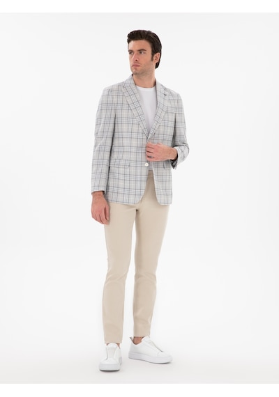 Cacharel Beyaz Slim Fit Ceket
