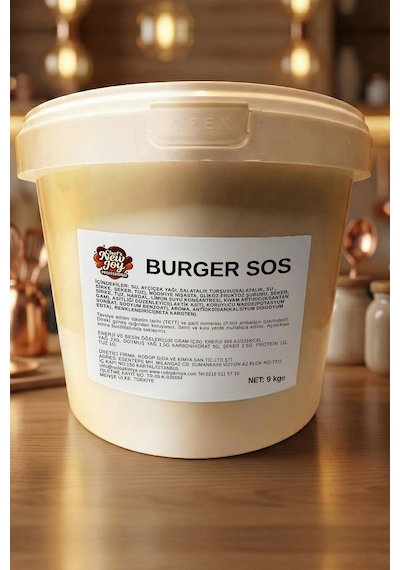 Chefs New Joy Burger Sos 9 Kg Sıvı Sos