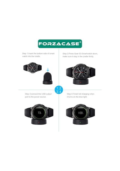 Samsung Uyumlu Gear S2/s3/s4 Usb Manyetik Şarj-fc017
