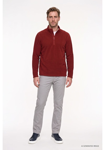 AC&Co / Altınyıldız Classics Erkek Bordo Anti-Pilling Tüylenme Yapmayan Standart Fit Bato Yaka Soğuk Geçirmez Polar Sweatshirt 4A5221100016BRDM AC&Co / Altınyıldız Classics Erkek Bordo Anti-Pilling Tüylenme Yapmayan Standart Fit Bato Yaka Soğuk Geçirmez Polar Sweatshirt 4A5221100016BRDM