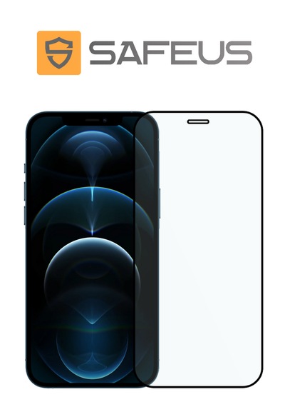 Safeus Tam Kaplayan Parmak İzi Bırakmayan Safir Ekran Koruyucu Cam , Apple Uyumlu iPhone 12 Pro Max İle