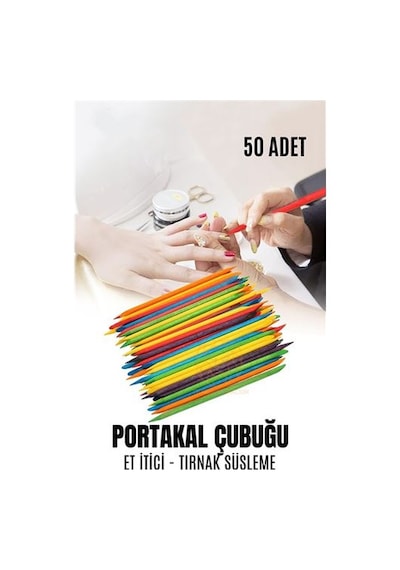 Modacar Nano Portakal Çubuğu Tırnak Temizleyici Et İtici 50 Adet Absolute Professional