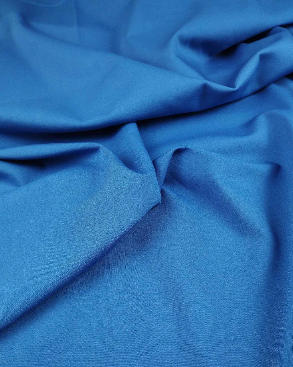 Saks Mavisi İnce Pamuklu Dokuma En 140 Cm X Boy 280 Cm -9466 Saks Mavisi