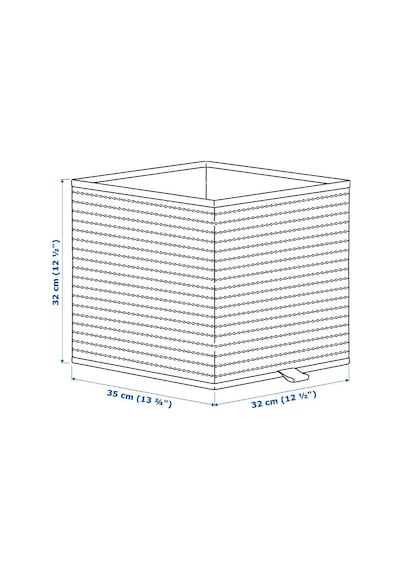 Ikea Gnabbas Deniz Sazı Saklama Sepeti 35 X 32 X 32 Cm Kahverengi