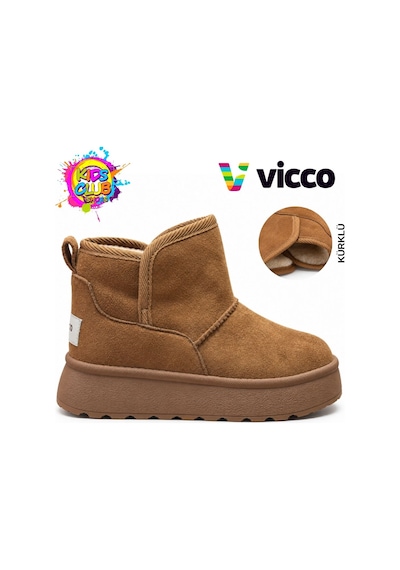 Vicco Bona Kürklü Hugg Ortopedik Çocuk Bot Taba