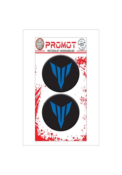 Mt 3d Kabartmalı Damla Logo Sticker 5cm 04