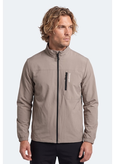 Slazenger Cedo Erkek İçi Polarlı Rüzgar Ve Su İtici Bej Mont & Kaban