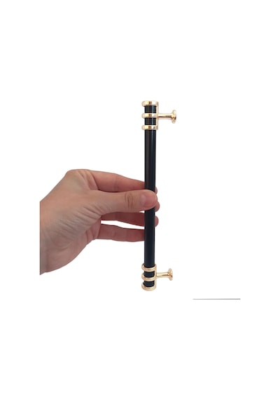 15 Adet Sarmaşık Kulp Siyah Altın Gold 160 Mm Kulp Mobilya Mutfak Dolabı Çekmece Dolap Kapak Kulpu Kulbu Metal Kulpları