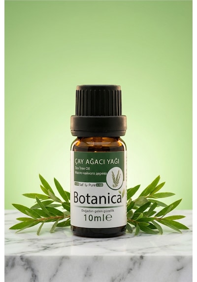 Botanica %100 Saf Çay Ağacı Yağı Akne Karşıtı Cilt Temizleyici Doğal Uçucu Bitkisel Damla 10 Ml 10 ML