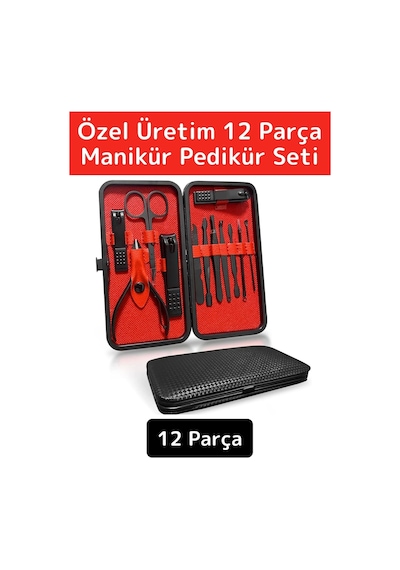 Wintoup Çantalı Manikür Pedikür Seti 12'li