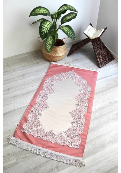 Astarlı Lüks Çeyizlik Seccade S1022 Pembe Pembe