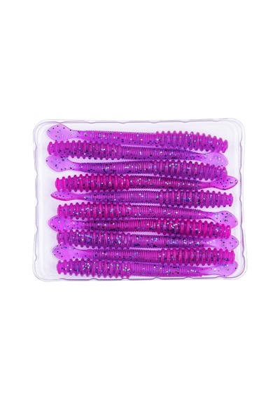 Silikon Kurt Yem - 2,2g 87mm - Fishack Wormix - Purple