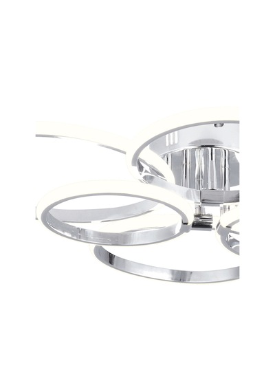 Pl 02 6 Model Krom 3 Renkli Salon Ve Oturma Odası İçin İdeal Alüminyum Avize, 75x10 Krom