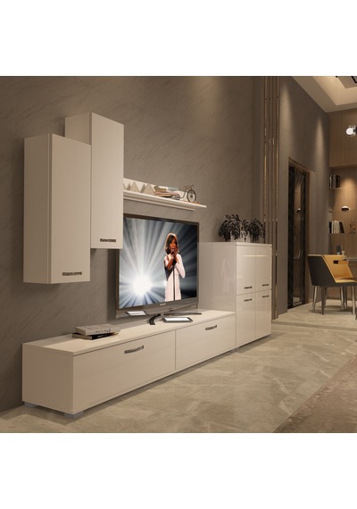 Decoraktiv Eko 6 Slm Std Tv Ünitesi Tv Sehpası Beyaz