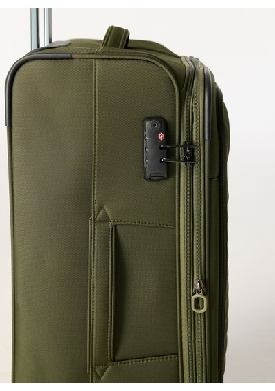 Discovery Expedition Haki Unisex Çekçekli Kumaş Valiz Dsc-630 Orta