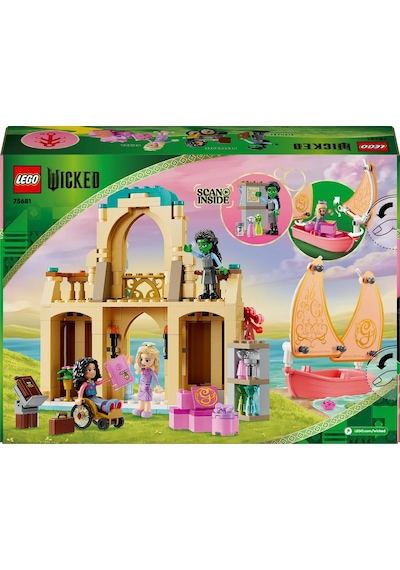 LEGO® Wicked Glinda, Elphaba ve Nessarose, Shiz Üniversitesi’nde 75681 - 7 Yaş ve Üzeri Çocuklar için Oyuncak Tekne İçeren Bebek Evi (304P)